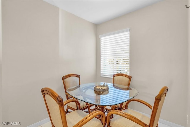 view of dining room