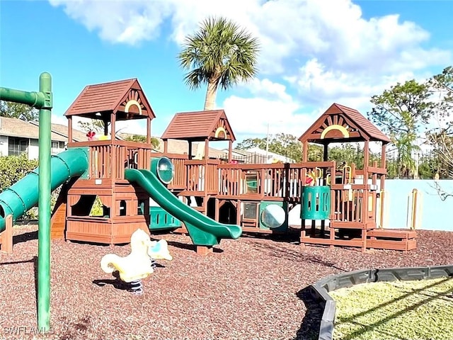 view of play area