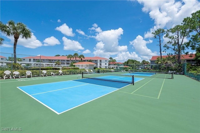 view of tennis court