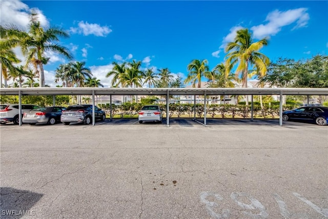 view of car parking