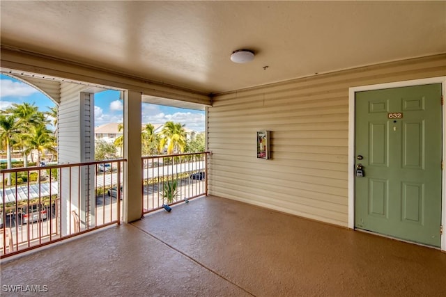 exterior space with a balcony