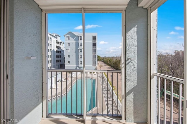 view of balcony