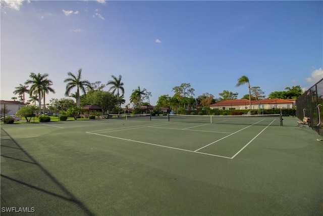 view of sport court