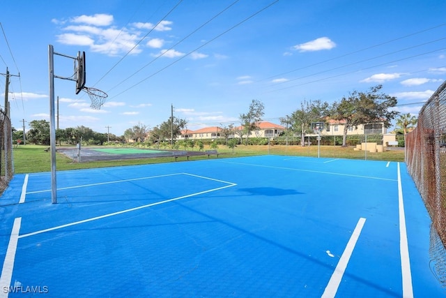 view of sport court