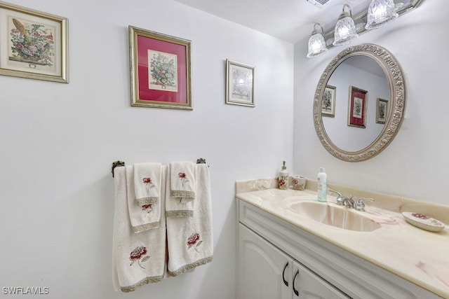 bathroom featuring vanity