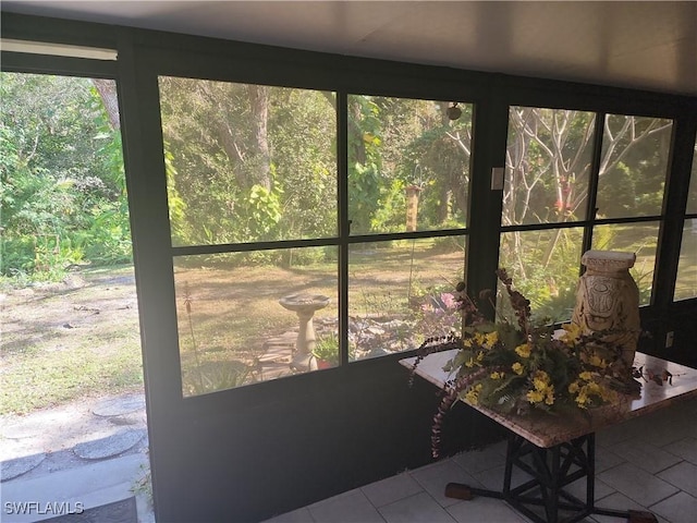 view of sunroom / solarium