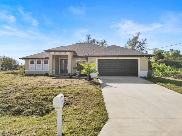 view of front of house featuring a garage