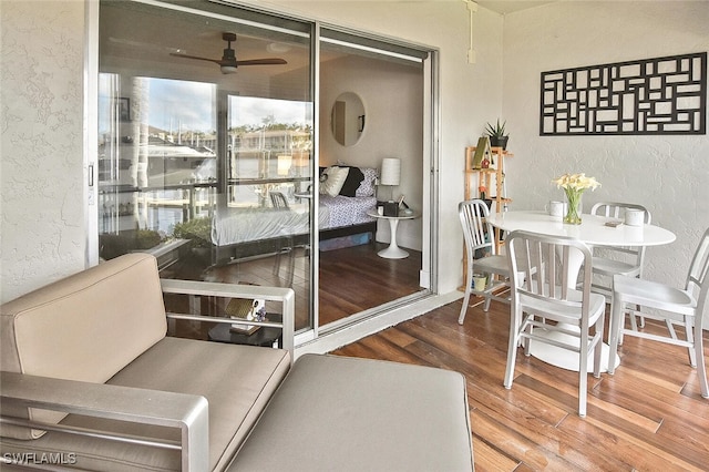 balcony featuring outdoor dining area