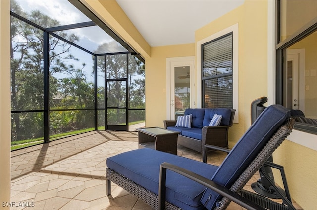 view of sunroom / solarium