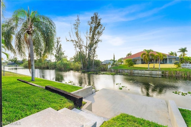 view of water feature