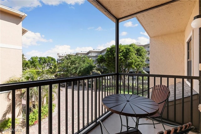 view of balcony