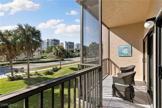 view of balcony