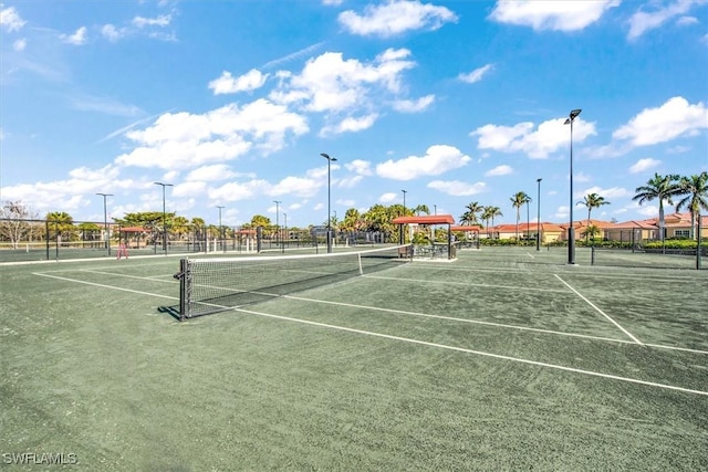 view of tennis court