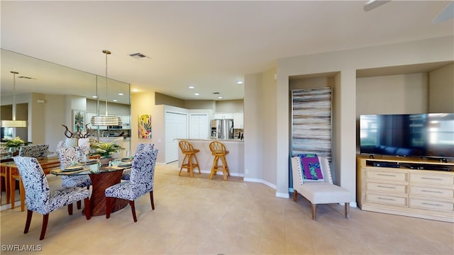 view of dining area