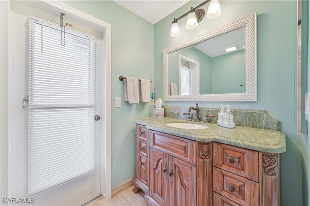 bathroom featuring vanity