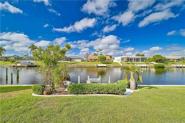 view of water feature