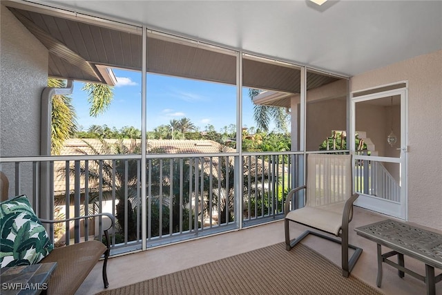 view of sunroom / solarium