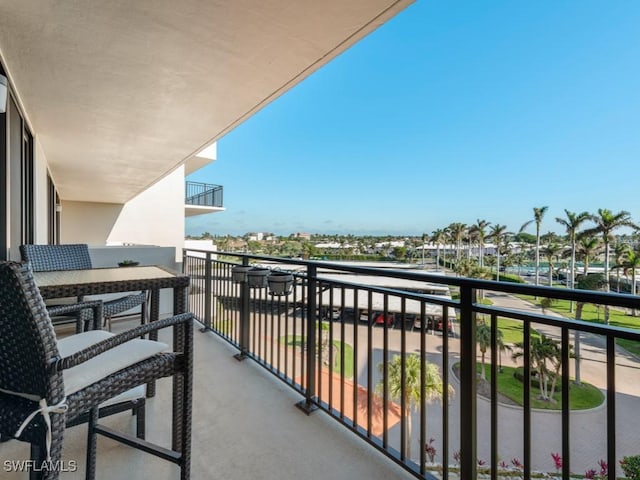 view of balcony