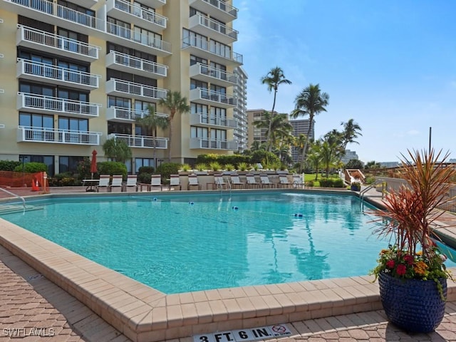 view of pool