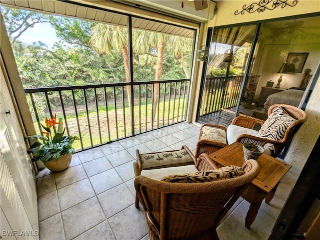 sunroom featuring plenty of natural light