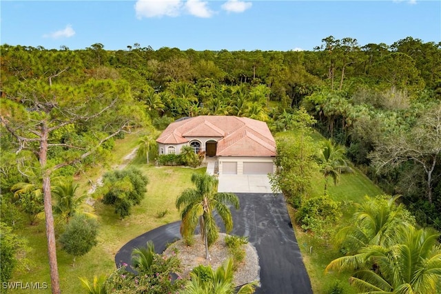 birds eye view of property