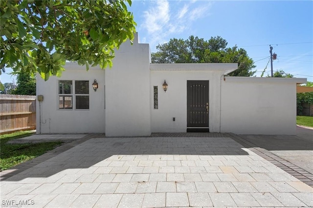 view of rear view of property