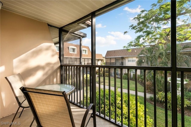 view of balcony