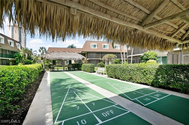 view of property's community featuring a gazebo