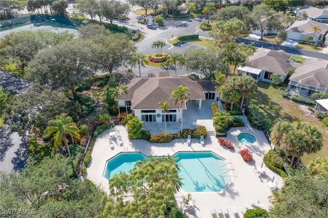 birds eye view of property