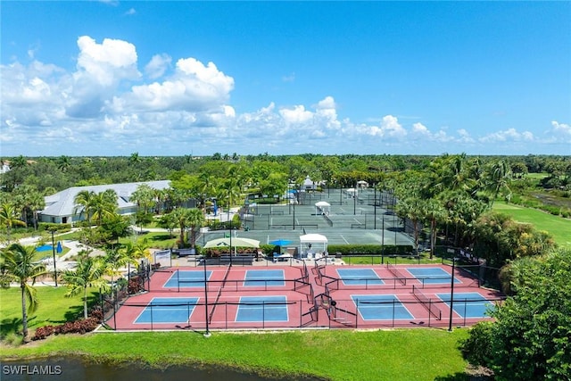 view of tennis court