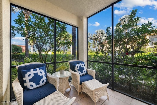 view of sunroom