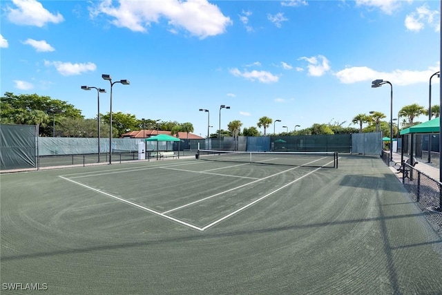 view of tennis court