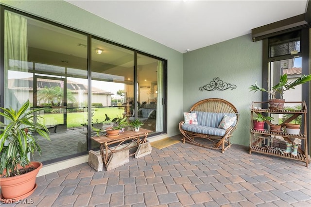 view of sunroom / solarium