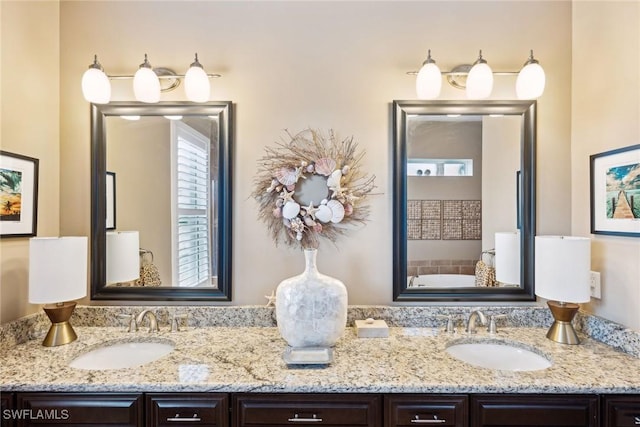 bathroom featuring vanity