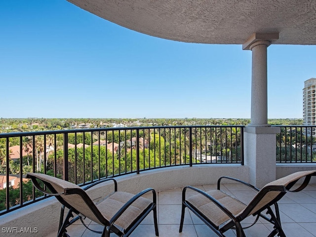 view of balcony