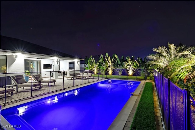 view of pool with a patio