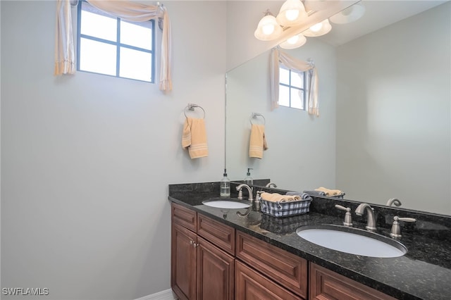 bathroom featuring vanity