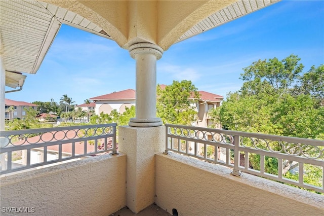 view of balcony