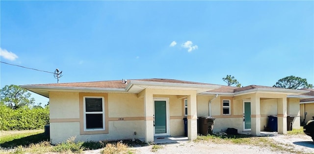 view of front of home