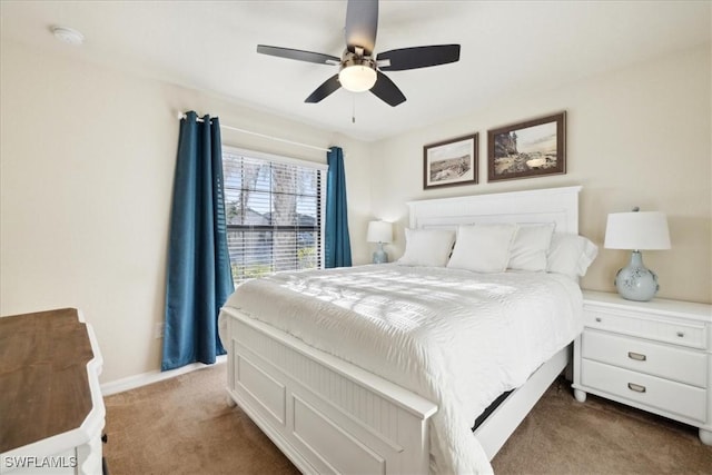 20680 Vita Ct, Venice, FL 34293 - carpeted bedroom featuring a ceiling fan and baseboards