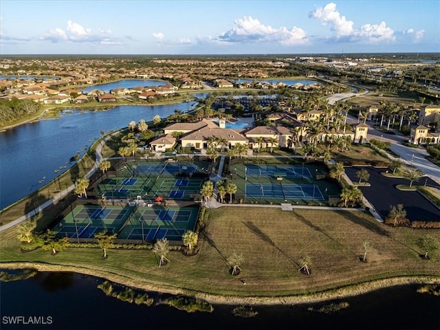 20680 Vita Ct, Venice, FL 34293 - aerial view of residential area with a large body of water