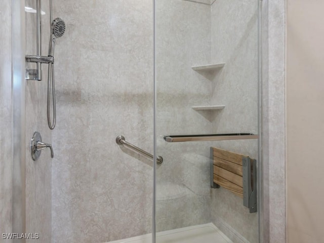 bathroom with walk in shower