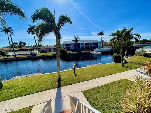 water view with a residential view