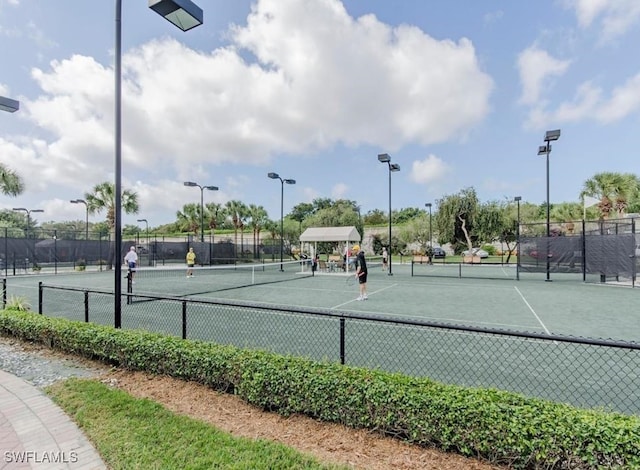 view of tennis court