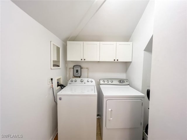 564 Coral Cir, Captiva, FL 33924 - laundry area with separate washer and dryer and cabinet space