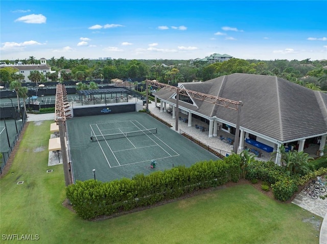 birds eye view of property