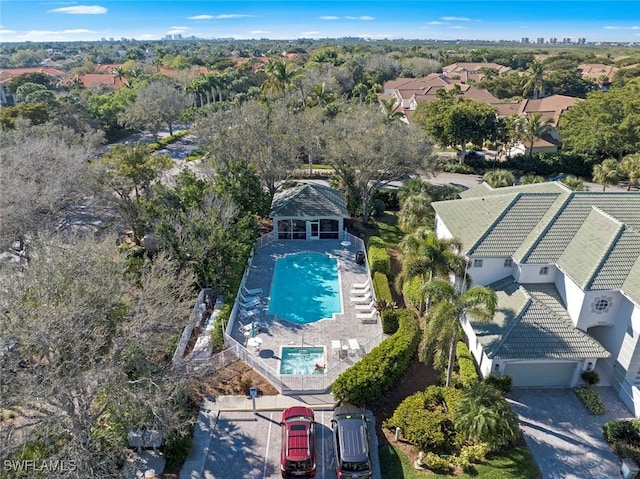 birds eye view of property