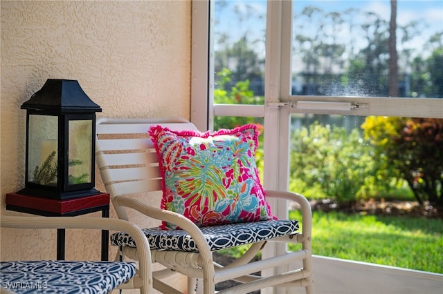 view of sunroom / solarium