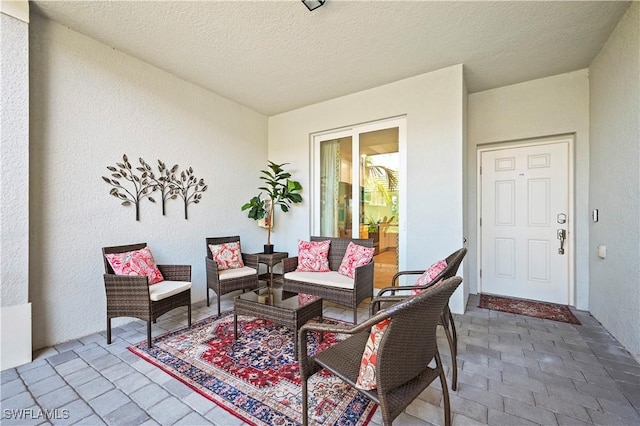 view of patio / terrace with an outdoor hangout area