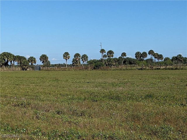 view of nature with a rural view